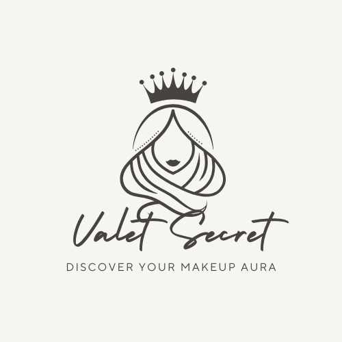black minimalist beauty makeup studio logo